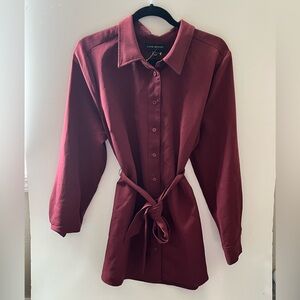 Lane Bryant Red Bomber Jacket Lightweight Casual
